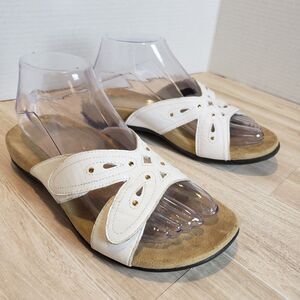 Vionic Sonja Women's Sandals Slip On Metallic Gold Bronze Casual Comfort Size 6